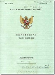 sertifikat tanah